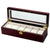Pearl Time 6 Watch Box Glass Lid, Cherrywood, 34cm