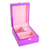 Kandi Small Jewellery Box Purple 21cm Open KJ02PU