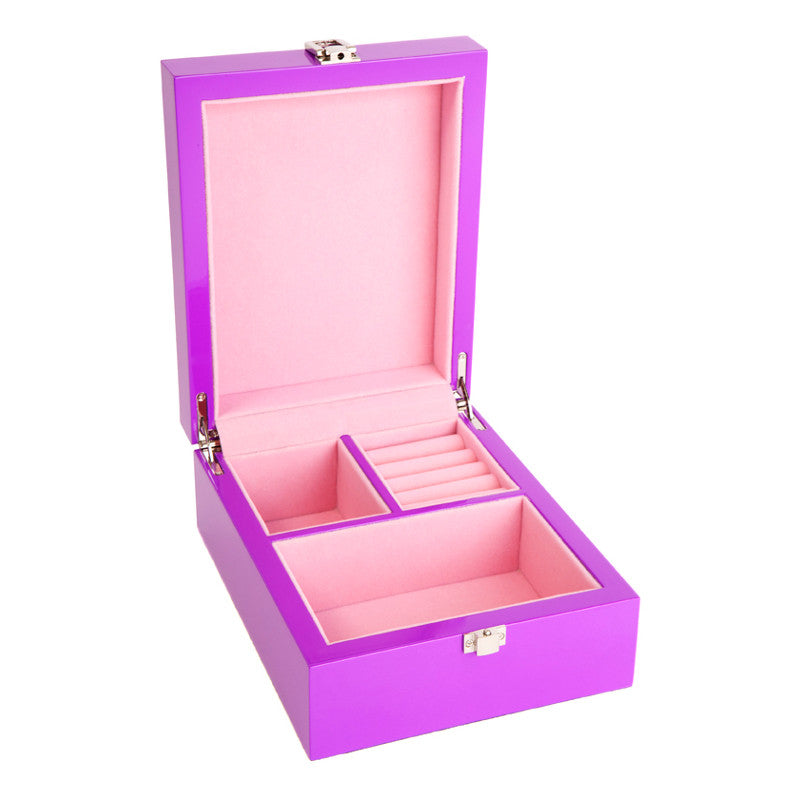 Kandi Small Jewellery Box, Electric Purple, 21cm
