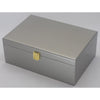 Kandi Jewellery Box Metallic Steel Shimmer Finish 25cm Closed KJ03MST